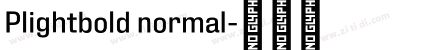 Plightbold normal字体转换